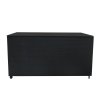 Rattan Modular 6 Piece Furniture Set & 700L Storage Box – Black