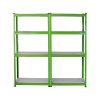 2 Water-resistant Greenhouse Racking 1500mm x 800mm x 300mm Garage Utility Workshop Shelves Gardening Equipment Storage & FREE Bay Connectors