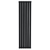 Flat Single Column Radiator - 1600 x 420mm - Black