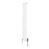 Oval Single Column Radiator & Valves - 1600mm x 240mm - White