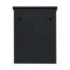 Parcel Post Drop Box Black Large Steel Outdoor Lockable 2 Keys Letter Mail Package Courier Container Delivery Storage Wall Mount Safe Secure Anti Fishing Scannable Barcode FREE Screwdriver Fixing Kit