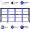 3 x 90cm Blue Shed Utility Greenhouse Storage Racks Garage Shelving Bays 4200kg