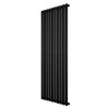 Oval Single Column Radiator - 1600 x 600mm - Black