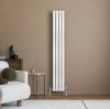Oval Single Column Radiator - 1600 x 240mm - White