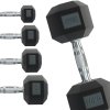 Body Revolution Hex Dumbbells 12.5kg Pair