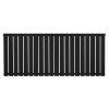 Flat Single Column Radiator - 600 x 1400mm - Black
