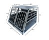Pet Car Transport Crate Cage Large Aluminium Travel Box Trapezoidal Dog Cat Puppy Carrier Estate Vehicle 2 Doors 69 x 97 x 90cm | FREE Plastic Washable Mat