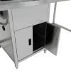Bubble Tea Workbench Boba Drink Prep Station Serving Counter Stainless Steel Sink Mixer Tap Drip Tray Glass Refresher Ice Well Cupboard Shelves Gastro Pots Syrup Pump Bottles Custom For KuKoo Machines