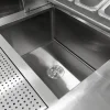 Bubble Tea Workbench Boba Drink Prep Station Serving Counter Stainless Steel Sink Mixer Tap Drip Tray Glass Refresher Ice Well Cupboard Shelves Gastro Pots Syrup Pump Bottles Custom For KuKoo Machines