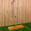 Lawn Leveller & Rotary Spreader Gritter Fertiliser Garden Levelling Rake Lute 100 x 32cm Orange Removable Extendable Handle Salt Grit Sand Seed Rain Cover & Gloves