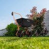 Lawn Leveller & Rotary Spreader Gritter Fertiliser Garden Levelling Rake Lute 100 x 32cm Green Removable Extendable Handle 1.15 - 1.9m Easy Grip 25kg Capacity Salt Grit Sand Seed Rain Cover & Gloves