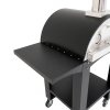 Extra Large Freestanding Wood-Fired Pizza Oven with Prep Stations, Peel, Stone, and Rain Cover, BBQ Grill Pizza Flavoured Wood Chips Applewood 1.4kg & Oak Wood Chips 1.4kg Bundle