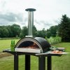 Extra Large Freestanding Wood-Fired Pizza Oven with Prep Stations, Peel, Stone, and Rain Cover, BBQ Grill Pizza Flavoured Wood Chips Applewood 1.4kg & Oak Wood Chips 1.4kg Bundle