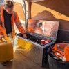 Aluminium Tool Box 102L Lockable Chest 2 Keys Trailer Truck Van Locker Boxes Storage Heavy Duty Checker Plate Rubber Base Liner & Seal Gas Struts Carry Case XL 32
