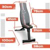 Body Revolution Adjustable Weight Bench - 6 Positions, Heavy Duty Steel Frame