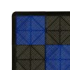 Vented Modular Interlocking Flooring Tiles & Edges 60 Black & 60 Blue Single Garage Heavy Duty Floor Mat Showroom Workshop Outdoor Polypropylene Anti Slip Weather Resistant Drainage 3.2m x 6m 19.2m2