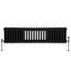Traditional 3 Column Radiator - 300 x 1192mm - Black