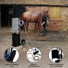 Portable Horse Shower With Steel Trolley Black 18L Tankless Instant Hot Water Gas Boiler LPG Heater 10m Water Hose & 9-Pattern Spray Gun Camping Outdoor 10