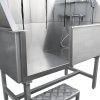 Dog Bath Professional Stainless Steel  Pet Grooming Station 600mm Extra-Large Heavy Duty Metal Wash-Tub Groomer Walk In Shower Clean | With Mixer Tap And Drainage Kit | FREE Gloves