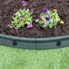 Flexible Lawn Edging Garden Border Grass Pathways Path Edge Vegetable Plot Flowerbed Raised Borders Rubber Artificial Grass Green | Pack of 46 x 1.2m