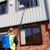 MAXBLAST 24ft Water Fed Pole & Backpack / Window Cleaning Telescopic Brush / Extendable Window Washer
