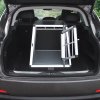 Pet Car Transport Crate Cage Large Aluminium Travel Box Trapezoidal Dog Cat Puppy Carrier Estate Vehicle 1 Door 69 x 65 x 90cm | FREE Plastic Washable Mat