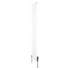 Flat Single Column Radiator & Valves - 1800mm x 280mm - White