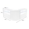 Selene LED Shop Counter Set CM60 & 2 x C1200 - White