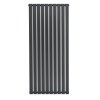 Flat Single Column Radiator - 1600 x 700mm - Anthracite Grey