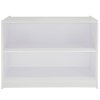 Retail Shop Counter Till Block Product Showcase Display Storage Cabinet Shelves White - A1200