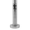 MonsterShop Stainless Steel Balustrade 1100mm High End Post, Decking Landing Staircase, Brushed Metal