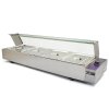 KuKoo Wet Well Catering Bain Marie Food Warmer Display, 4 Pan, 1/2 GN, 1.5kW, Stainless Steel