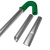 Gutter Cleaning System 80L Wet & Dry Hoover & 24ft Gutter Vacuum Pole Kit Long Reach Drain Pipe Sucker 1.2m - 7.2m 51mm Diameter Aluminium Nozzles 3000W Triple Motor Industrial 1.5m Hose 9m Cable