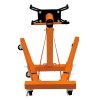 Engine Gearbox Support Stand 900kg 2000LBS Folding Legs Heavy Duty Swivel Transmission 360 Degree Rotation 810mm Work Height 6 Wheels 2 Brakes 4 Mounting Arms Professional Car Trolley Garage Workshop