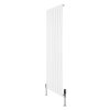 Flat Single Column Radiator & Valves - 1600mm x 560mm - White