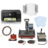 Face Masks Sublimation Blank 10 / 5 in 1 Heat Press Machine / Eco Tank Printer Transfer Bundle 5 Layer Filter Adults Medium White Custom Design Print Personalise Customise Printing