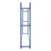 Tyre Racking Unit Wheel Storage Boltless Steel Shelving Bay Blue Garage Mechanic Workshop Heavy Duty 450kg Capacity Rack 3 Tier 24 Tyres 185cm x 185cm x 40cm FREE Rubber Mallet 2 x FREE Bay Connectors