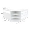 Demeter LED Shop Counter Set K1200, B1200 & LM60 - White