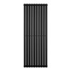 Oval Single Column Radiator - 1600 x 600mm - Black