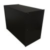 Retail Shop Counter Till Block Product Showcase Display Storage Cabinet Shelves Black - A1200
