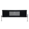 Traditional 3 Column Radiator - 300 x 1012mm - Black