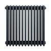 Traditional 4 Column Radiator - 600 x 605mm - Anthracite Grey