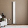 Oval Single Column Radiator - 1800 x 240mm - White