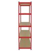 Monster Racking Z-Rax Heavy Duty Garage Storage Shelving, 360kg/shelf, 90cm x 183cm x 45cm, Red