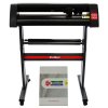 PixMax Vinyl Cutter Machine & FlexiStarter 11 Design Software, Decal & Garment Vinyl Cutting, Black