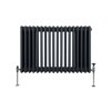 Traditional 3 Column Radiator - 600 x 832mm - Anthracite Grey