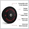 Body Revolution Olympic Bumper Plates Black 80kg SET 2x5kg 2x15kg 2x20kg