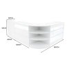 Hyperion LED Shop Counter Set K1200, B1200, TB60 & LM60 - White