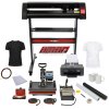 PixMax Graphics Bundle: 5 in 1 Heat Press Vinyl Cutter with Printer & Sublimation Cartridges