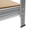 Heavy Duty Garage Shelving Extra Wide Boltless Racking 1200KG Capacity Galvanised Steel Metal 3 Tier Shelves Storage Unit Warehouse Home Shed Industrial 1 Bay | 2000 x 1860 x 600mm